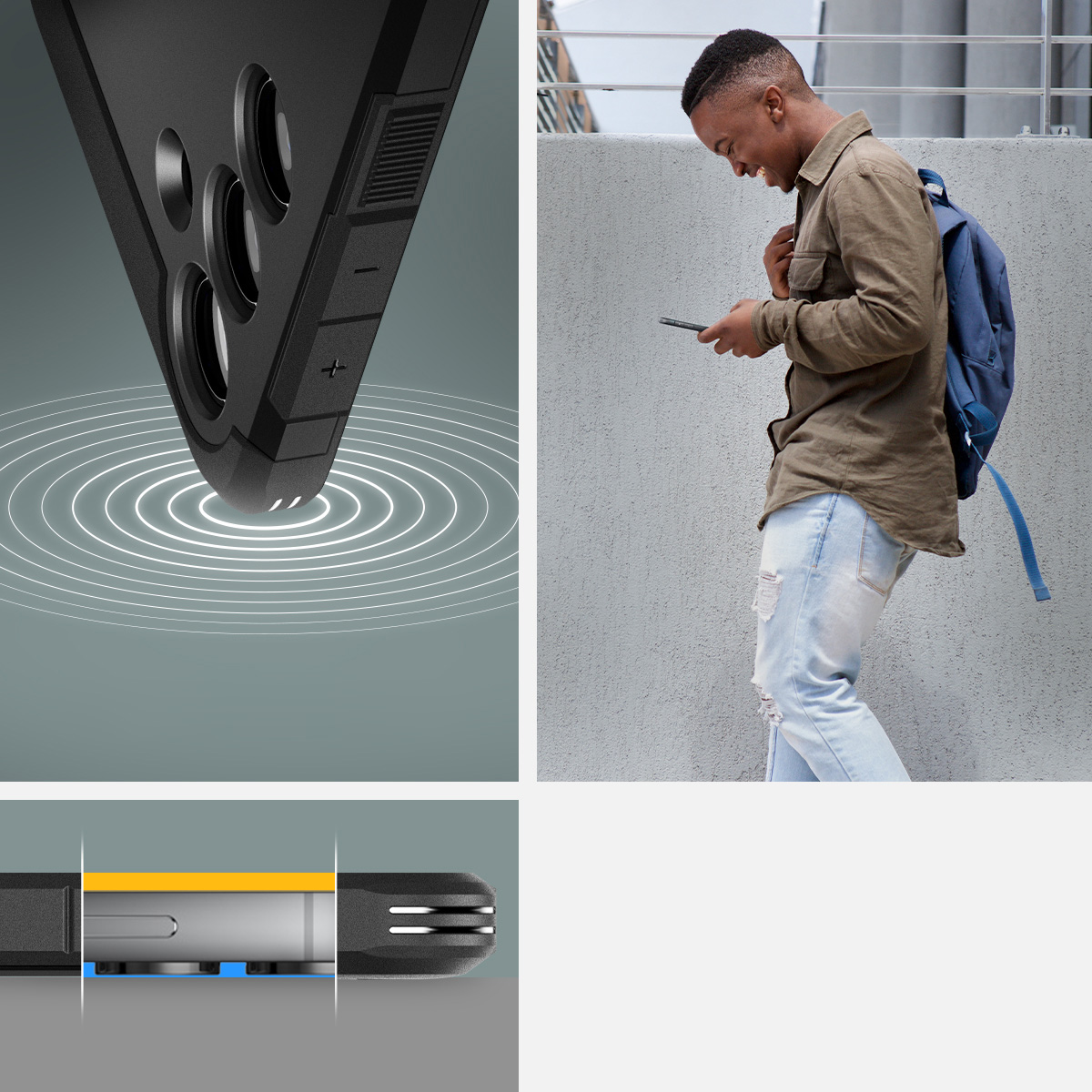 Etui od marki Spigen z serii Tough Armor do Galaxy S24 Plus, czarne